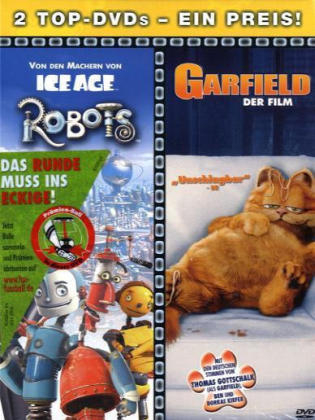 Robots / Garfield, 2 DVDs, dtsch. u. engl. Version