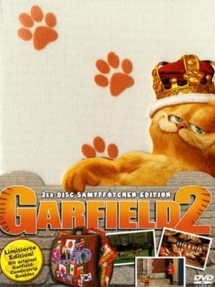 Garfield 2, Samtpf&ouml;tchen-Edition, 2 DVDs, dtsch. u. engl. Version