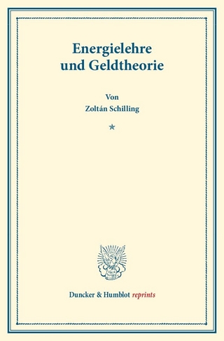 Energielehre und Geldtheorie.