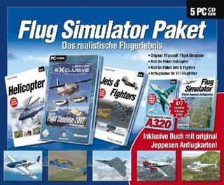 Flug Simulator Paket, 5 CD-ROMs
