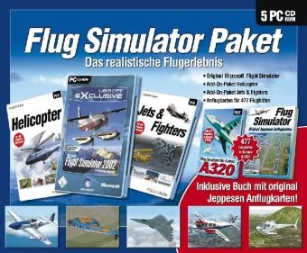 Flug Simulator Paket, 5 CD-ROMs