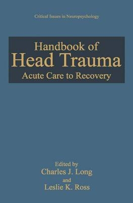 Handbook of Head Trauma