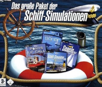 Das gro&szlig;e Paket der Schiffs-Simulationen, 4 CD-ROMs