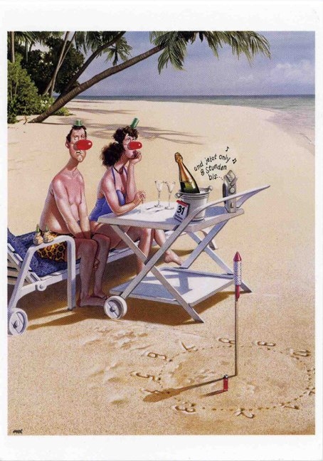 Haderer Poster "Silvester" - Gerhard Haderer