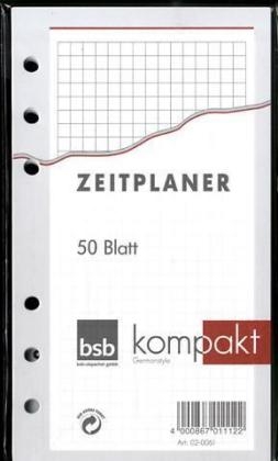 Zeitplaner kompakt, A6, Einlagenbl&auml;tter Notizen kariert (Nr.02-0061)