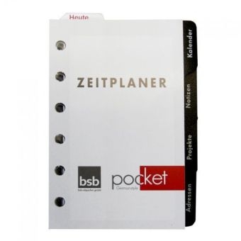Zeitplaner pocket, A7, Einlagenbl&auml;tter-Satz komplett (Nr.02-0071) 2015