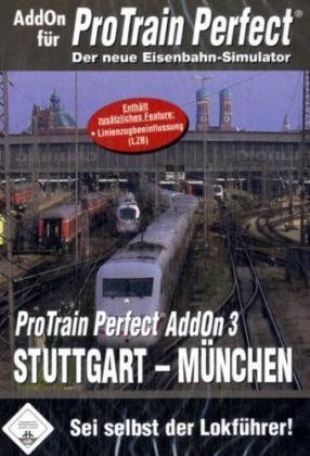 ProTrain Perfect AddOn 3, Stuttgart - M&uuml;nchen, CD-ROM