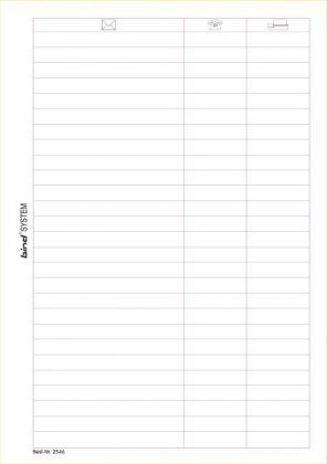 Manager-Planer A5, Einlagenbl&auml;tter "Adressen" (Nr.B-2546)