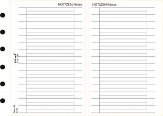 Systemplaner A7, Einlagenblätter 