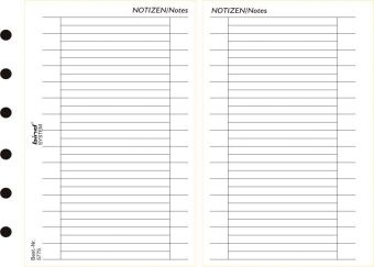 Systemplaner A7, Einlagenbl&auml;tter "Notizen" (Nr.B-5775)