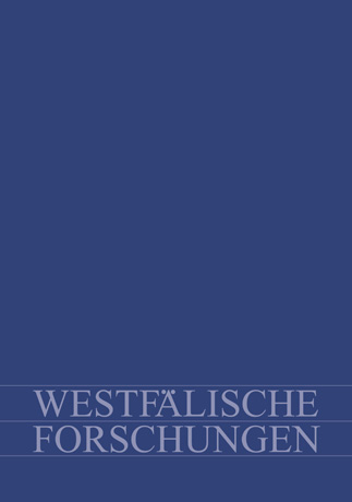 Westf&auml;lische Forschungen, Band 63-2013