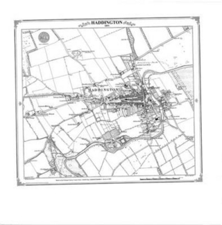 Haddington 1853 Heritage Cartography Victorian Town Map