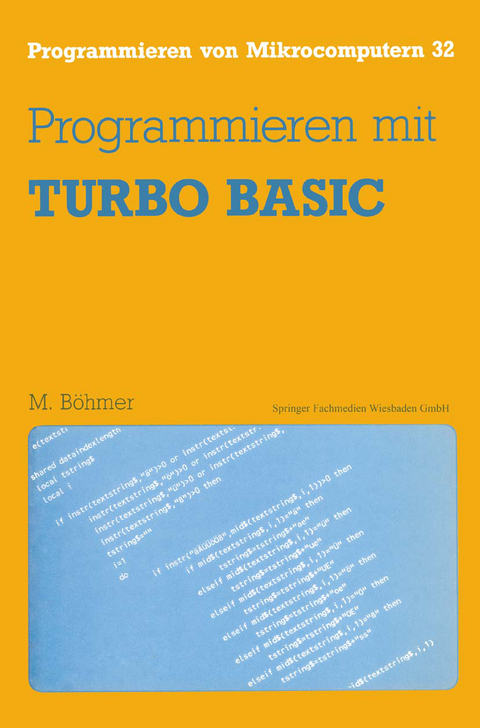 Programmieren mit TURBO BASIC - Martin Böhmer