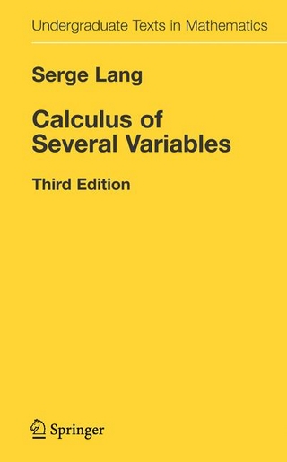 Calculus of Several Variables