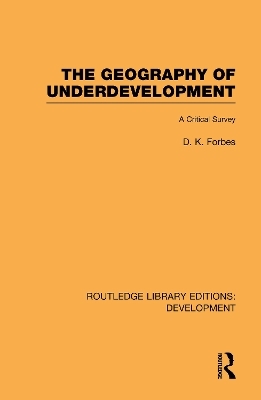 The Geography of Underdevelopment