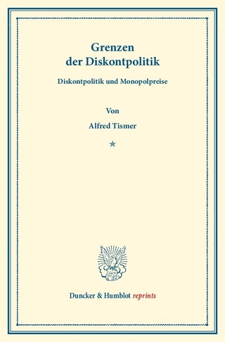 Grenzen der Diskontpolitik.