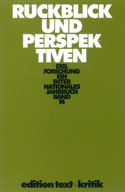 R&uuml;ckblick und Perspektiven - 