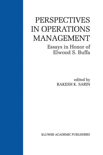 Perspectives in Operations Management - 