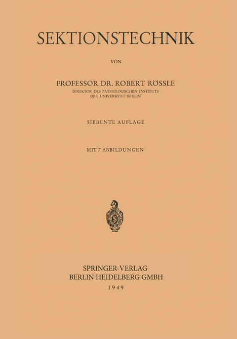 Sektionstechnik - Robert R&ouml;ssle