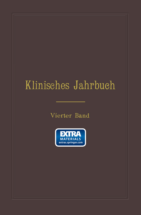 Klinisches Jahrbuch - C. Skrzeczka, G. Sch&ouml;nfeld