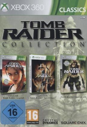 Tomb Raider Collection, 3 Xbox360-DVDs