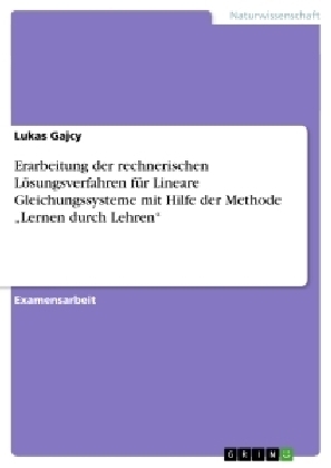 Erarbeitung der rechnerischen LÃ¶sungsverfahren fÃ¼r Lineare Gleichungssysteme mit Hilfe der Methode 