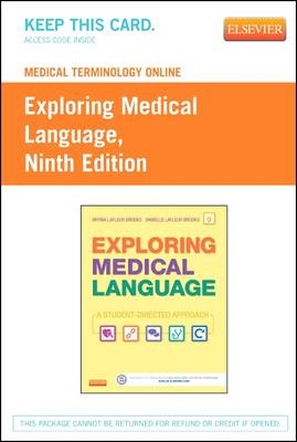 Medical Terminology Online for Exploring Medical Language (Access Card)