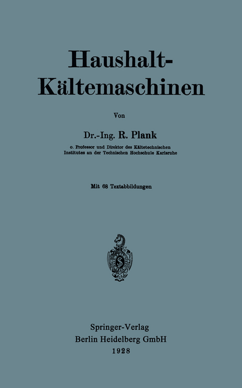Haushalt-Kältemaschinen - Rudolf Plank