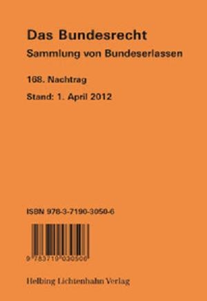 Das Bundesrecht, N 168