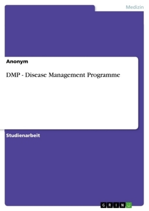 DMP - Disease Management Programme -  Anonym