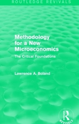 Methodology for a New Microeconomics (Routledge Revivals)