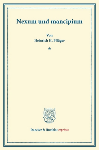 Nexum und mancipium.