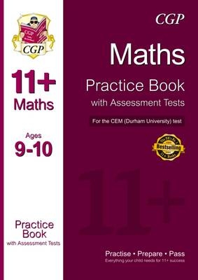 11+ Maths Practice Book with Assessment Tests (Ages 9-10) for the CEM Test -  CGP Books