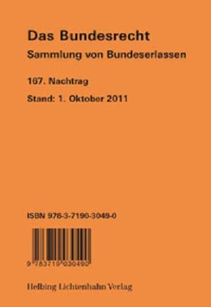 Das Bundesrecht, N 167