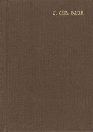 Ferdinand Christian Baur: Ausgewählte Werke / Band I: Historisch-kritische Untersuchungen zum Neuen Testament