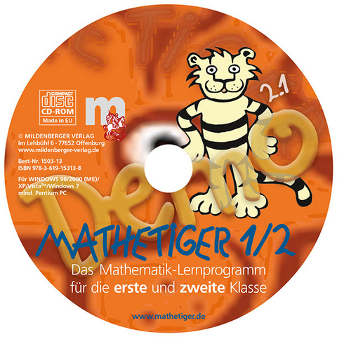 Mathetiger 1/2. Lernprogramm f&uuml;r 1. und 2. Klasse - Sebastian K&uuml;&szlig;ner