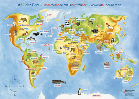 ABC der Tiere 1 - Poster zu den Ankertieren - Klaus Kuhn, Rosemarie Handt