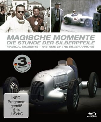 Magische Momente - Die Stunde der Silberpfeile. Magical Moments - The Time of the silver arrows, 3 Blu-rays