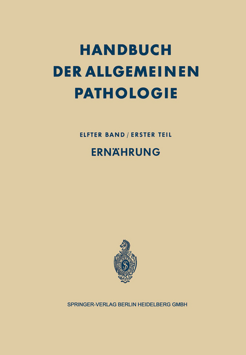 Ern&auml;hrung - Hans-Werner Altmann, Franz B&uuml;chner, Erich Letterer