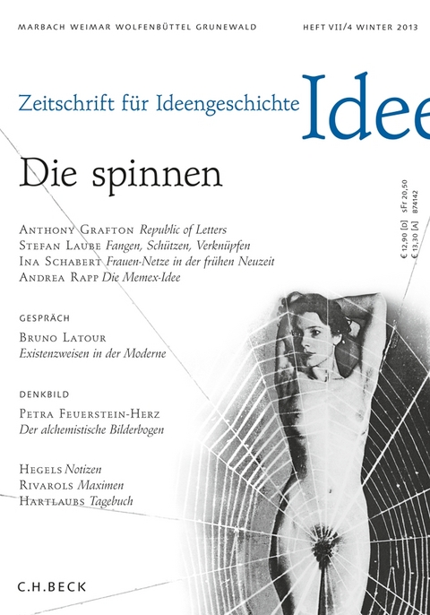 Zeitschrift f&uuml;r Ideengeschichte Heft VII/4 Winter 2013 - 