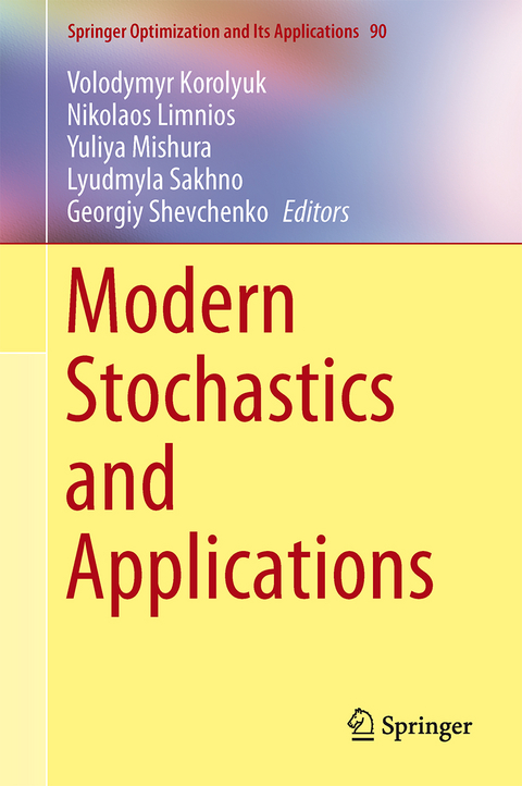 Modern Stochastics and Applications - 