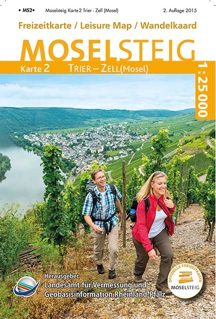 Moselsteig Karte 2 (WR) -  Landesamt f&uuml;r Vermessung und Geobasisinformation Rheinland-Pfalz