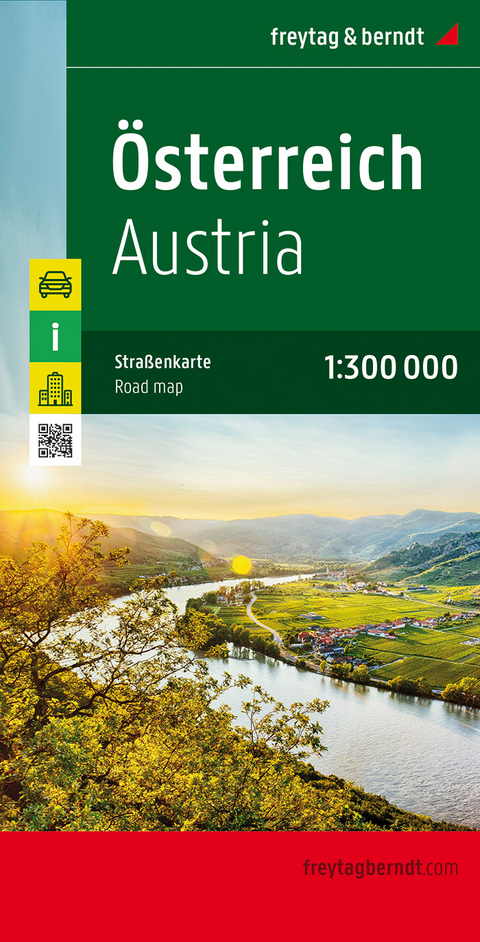 &Ouml;sterreich, Autokarte 1:300.000, freytag & berndt