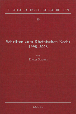 Schriften zum Rheinischen Recht 1998–2008