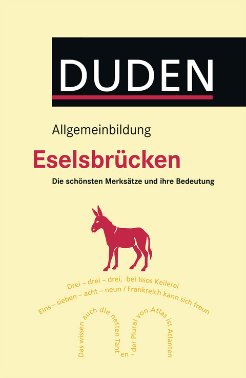 Duden Allgemeinbildung - Eselsbr&uuml;cken - Wolfgang Riedel