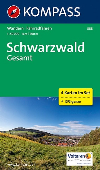 KOMPASS Wanderkarte Schwarzwald Gesamt