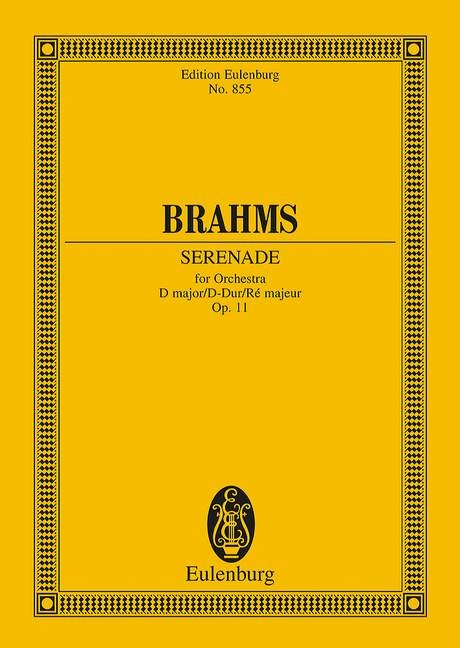 Serenade f&uuml;r Orchester D-Dur - 