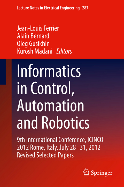 Informatics in Control, Automation and Robotics - 