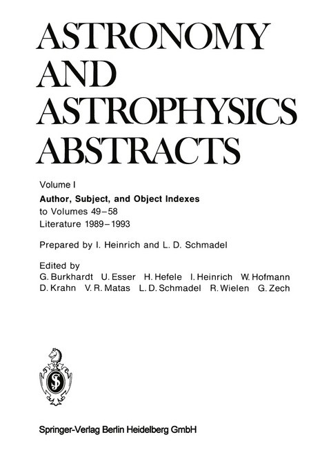 Author, Subject, and Object Indexes - 