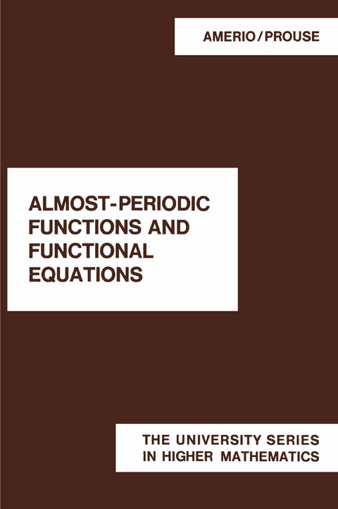 Almost-Periodic Functions and Functional Equations - L. Amerio, G. Prouse